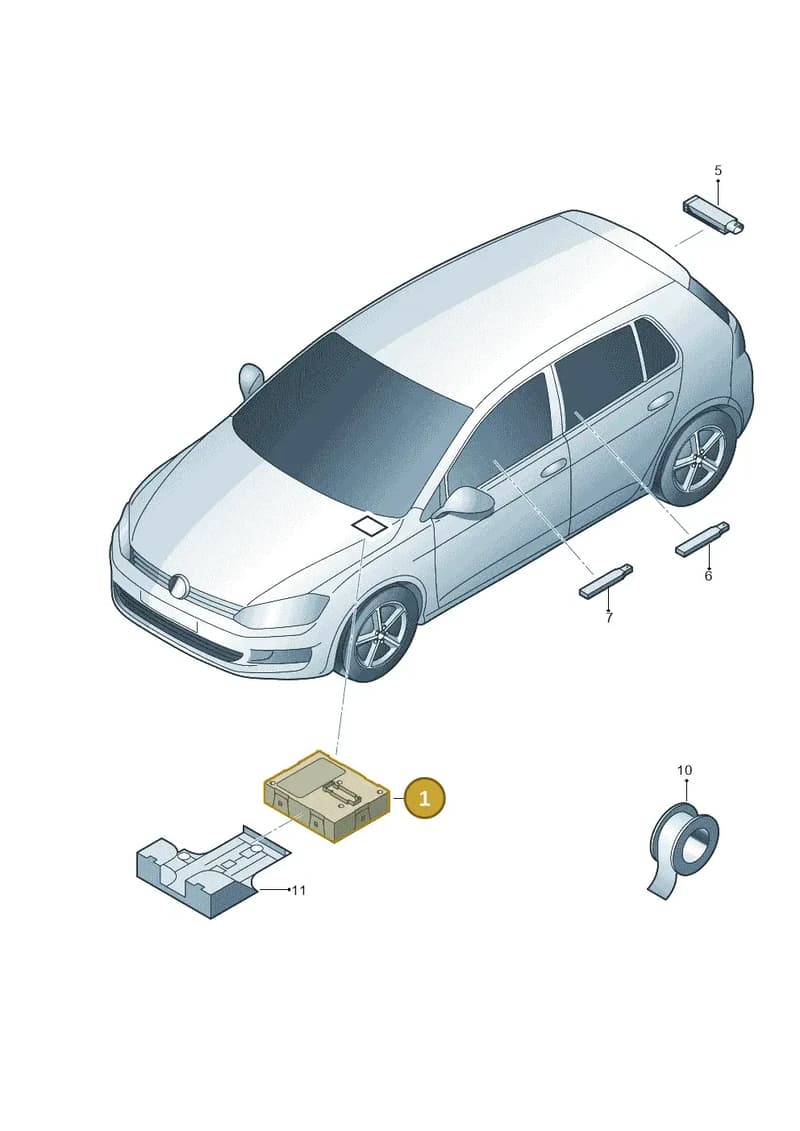 3Q0959435M — Skoda Fabia (2014-2022) diagram 746909000, position 1