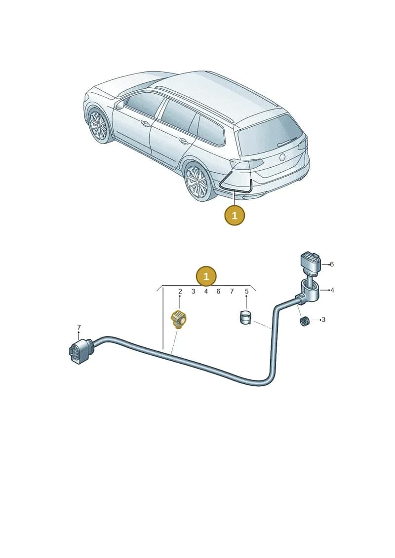 3Q0971166A — Skoda Superb Combi (2015-2024) diagram 793972650, position 1