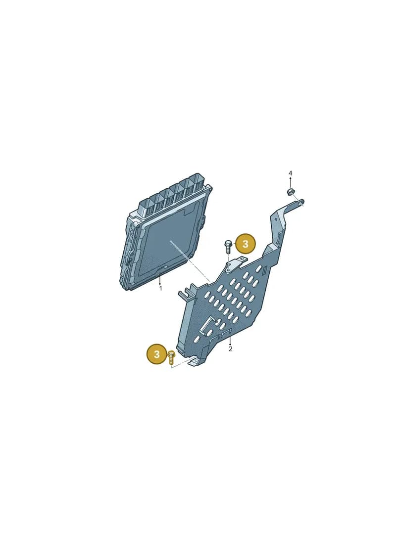 3Q0971848 — Audi A1 Sportback (2018-2025) diagram 838906000, position 3