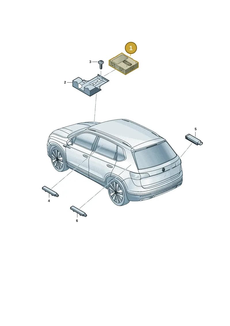 3Q1959435B — Volkswagen Taos 1.4 (2020-2024) diagram 2gm909000, position 1