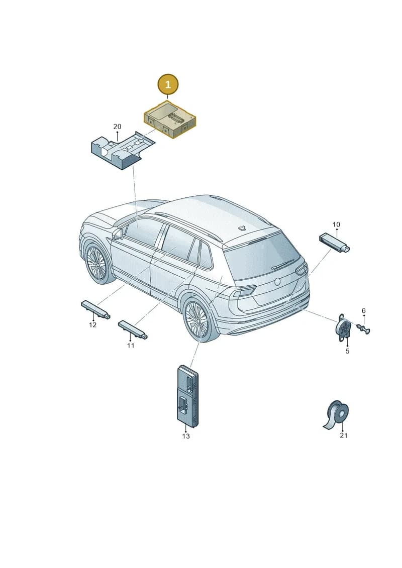 3Q1959435B — Skoda Kamiq (2019-2020) diagram 584909000, position 1