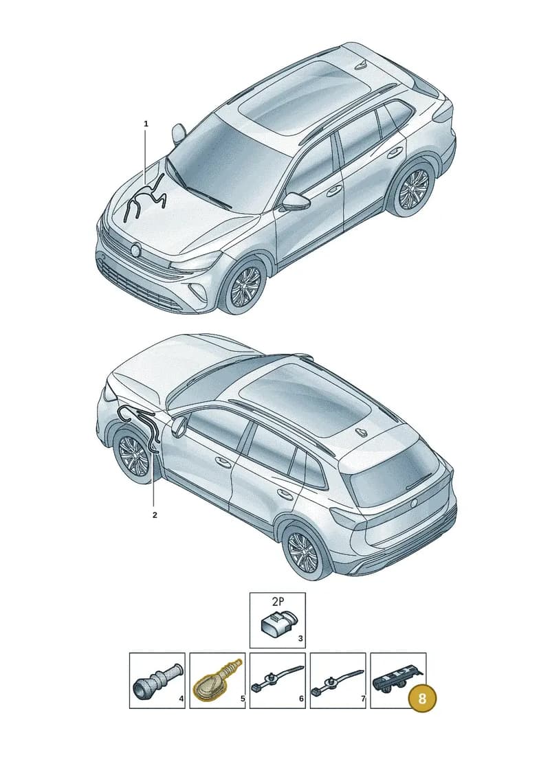 3QF616819 — Skoda Kodiaq (2024-2024) diagram 57x972710, position 8