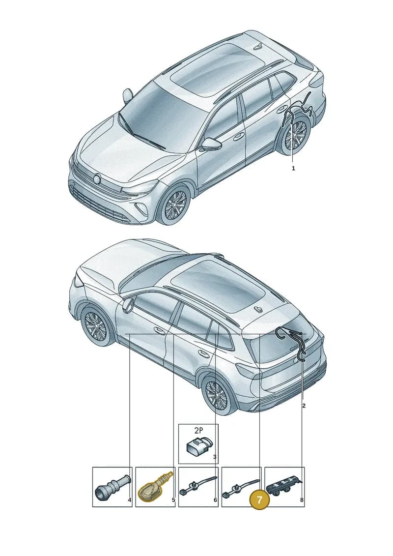 3QF616819 — Skoda Kodiaq (2024-2024) diagram 57x972700, position 7