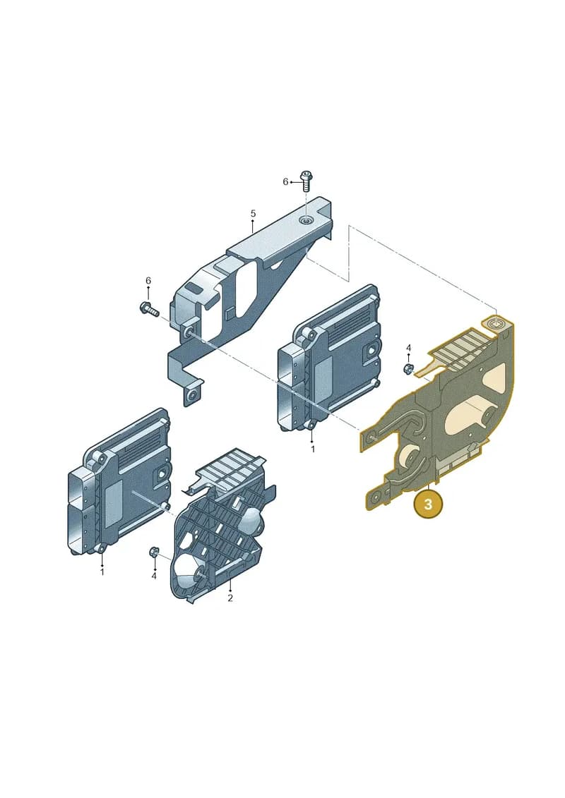 3QF906214 — Volkswagen Atlas Cross Sport (2023-) diagram 596906000, position 3