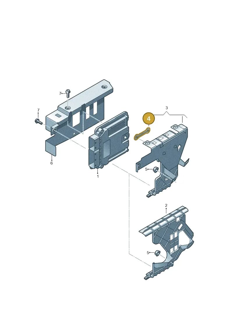 3QF906970 — Volkswagen Atlas Cross Sport (2019-2023) diagram 829906220, position 4