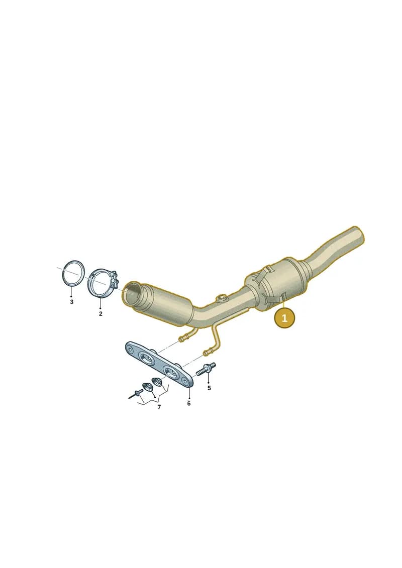 3WA254500X — Volkswagen Golf (2019-2025) diagram 57x253212, position 1