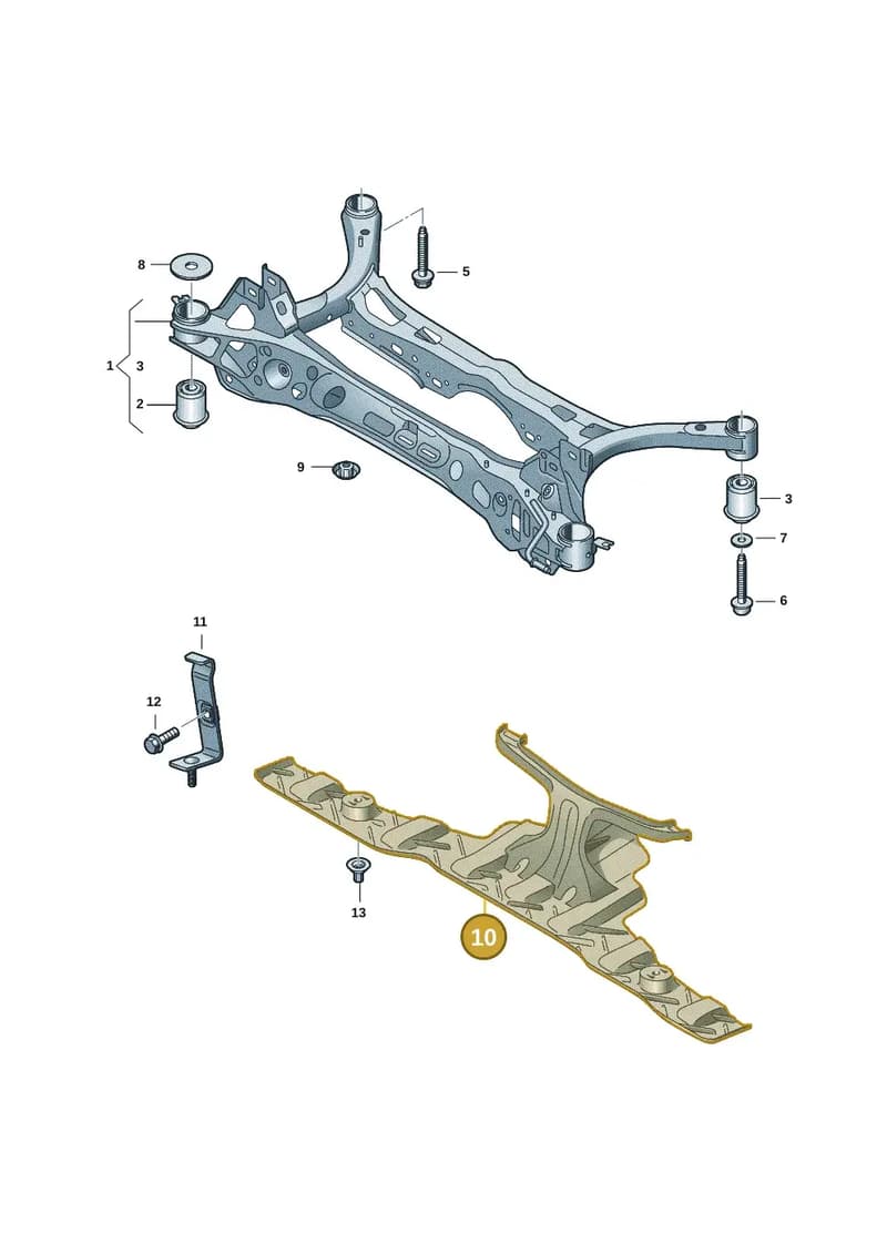 3WA501715 — Volkswagen Passat Estate (2023-2025) diagram 3j0505000, position 10