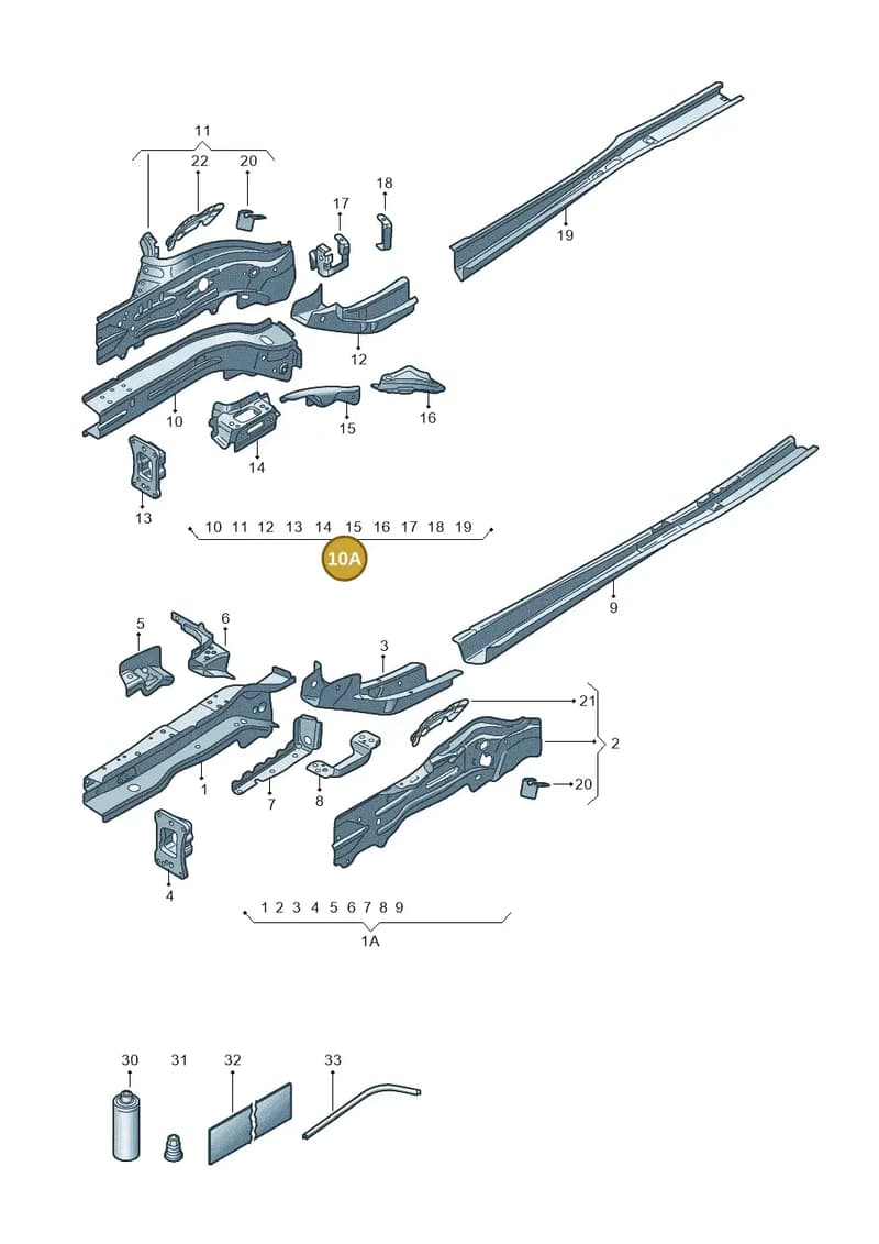 3WA803092 — Skoda Superb Combi (2023-2024) diagram 3p0803000, position 10A