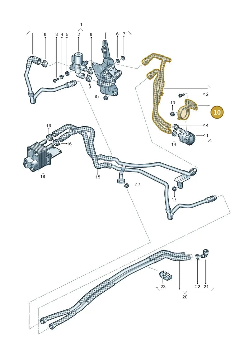 3WA820499B — Volkswagen Passat Estate (2023-2025) diagram 746819950, position 10