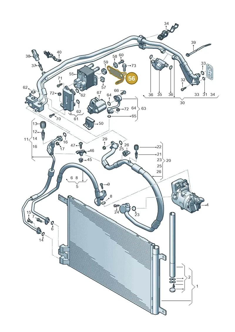 3WA820761 — Skoda Kodiaq (2024-2024) diagram 596260702, position 56