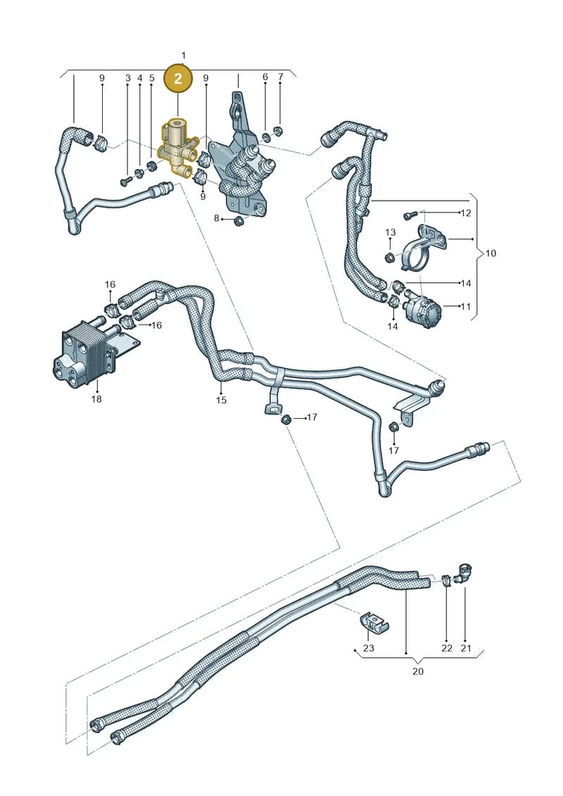 3WA906457E — Volkswagen Passat Estate (2023-2025) diagram 746819950, position 2