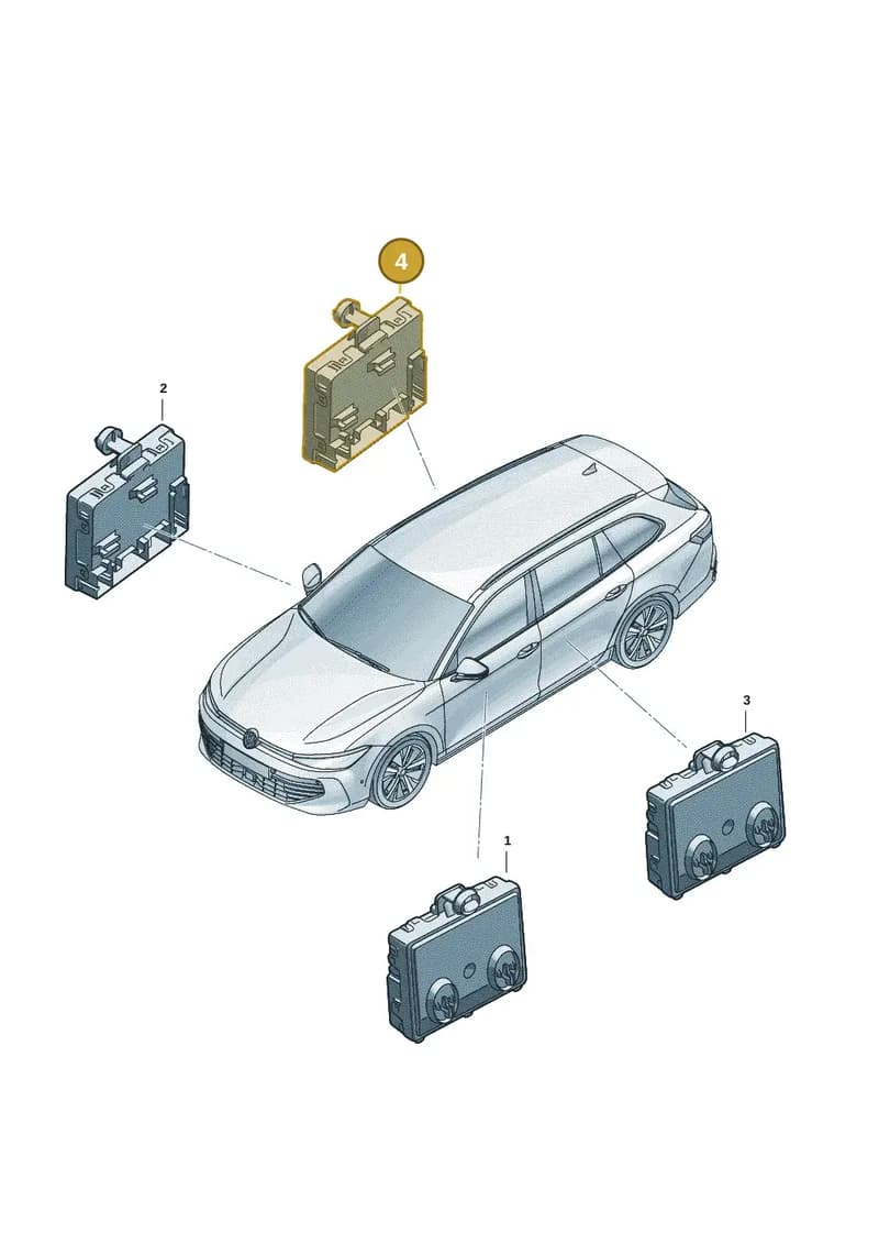 3WA959594A — Skoda Superb Combi (2023-2024) diagram 3j0959800, position 4