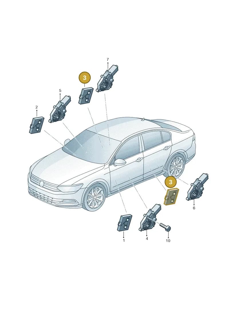 3WA959595A — Skoda Octavia (2019-2022) diagram 793959100, position 3