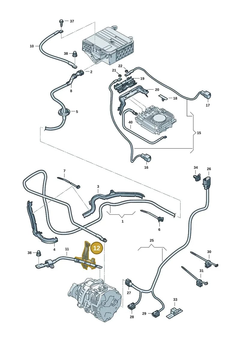 3WA971446 — Skoda Superb Combi (2023-2024) diagram 3j0971150, position 12