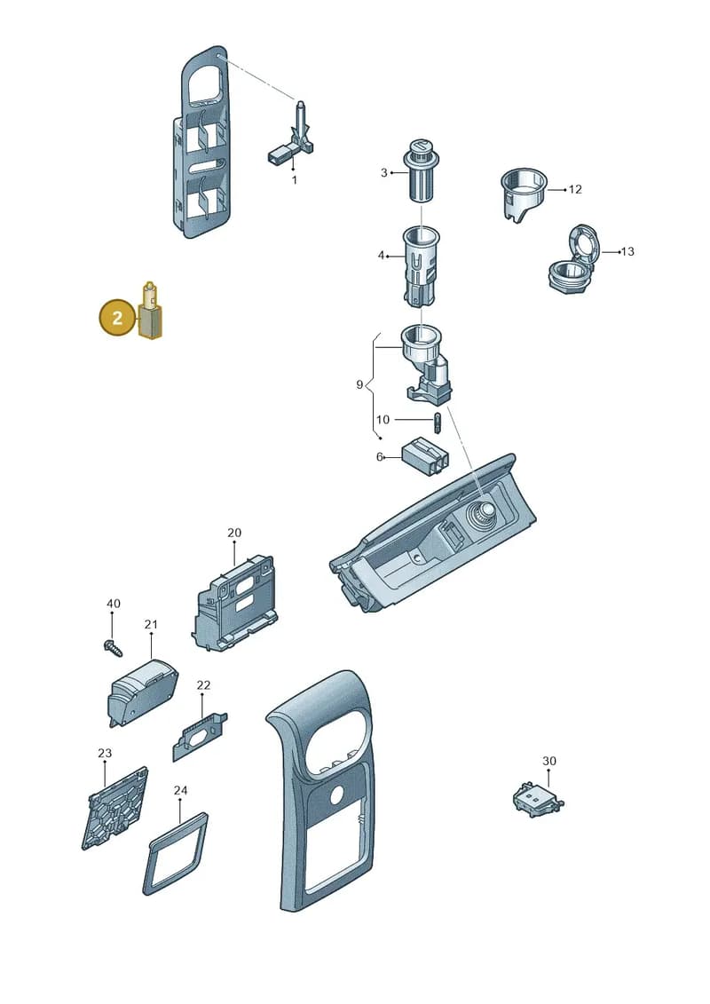 4B0919063A — Volkswagen Tiguan 4Motion (2011-2018) diagram 634919200, position 2
