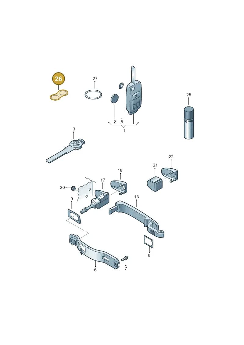 4D0905835 — Volkswagen Touareg (2003-2005) diagram 274837100, position 26