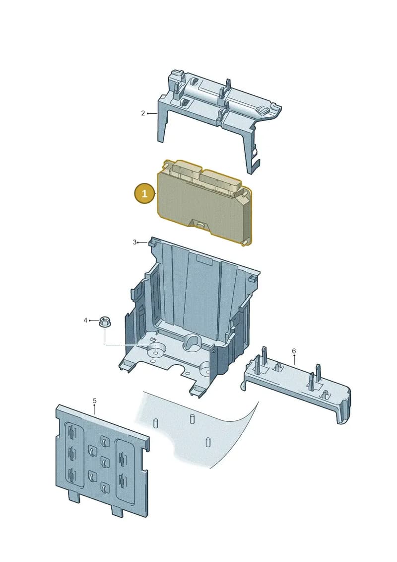 4D0907560DM — Volkswagen Phaeton 4motion (2010-2016) diagram 258906200, position 1