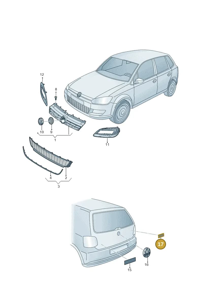 510853675R2ZZ — Volkswagen Polo 1.6 (2013-2022) diagram 766853000, position 17