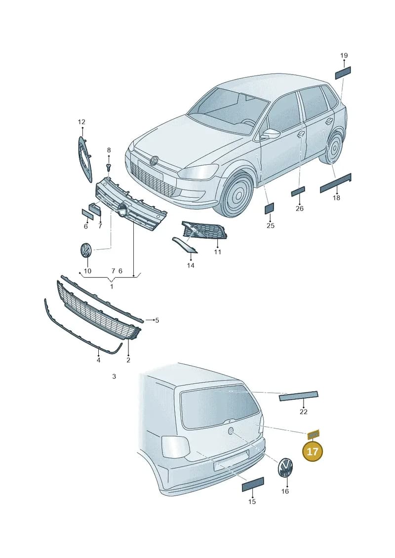 510853675R2ZZ — Volkswagen Polo (2014-2022) diagram 794853000, position 17