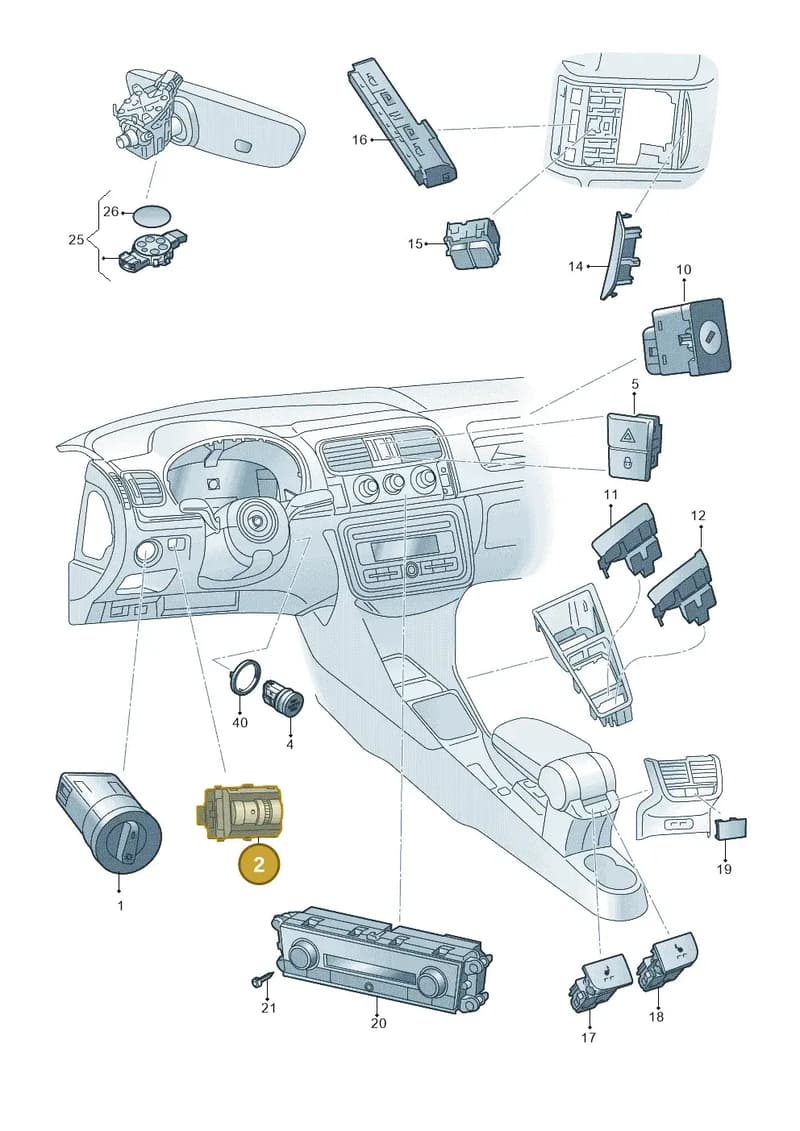 510941333A — Skoda Kamiq (2019-2020) diagram 584941050, position 2
