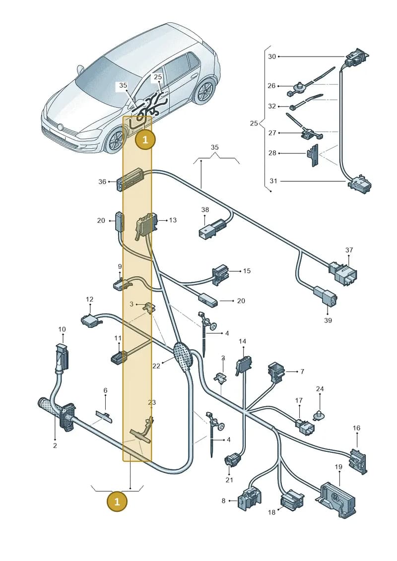 517971121FH — Volkswagen Golf Sportsvan (2014-2020) diagram 780972330, position 1