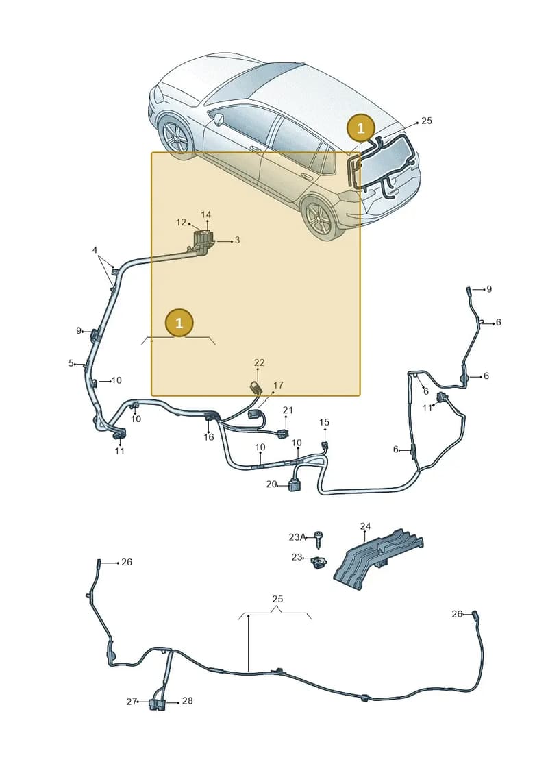 517971147A — Volkswagen Golf Sportsvan (2014-2020) diagram 780972850, position 1
