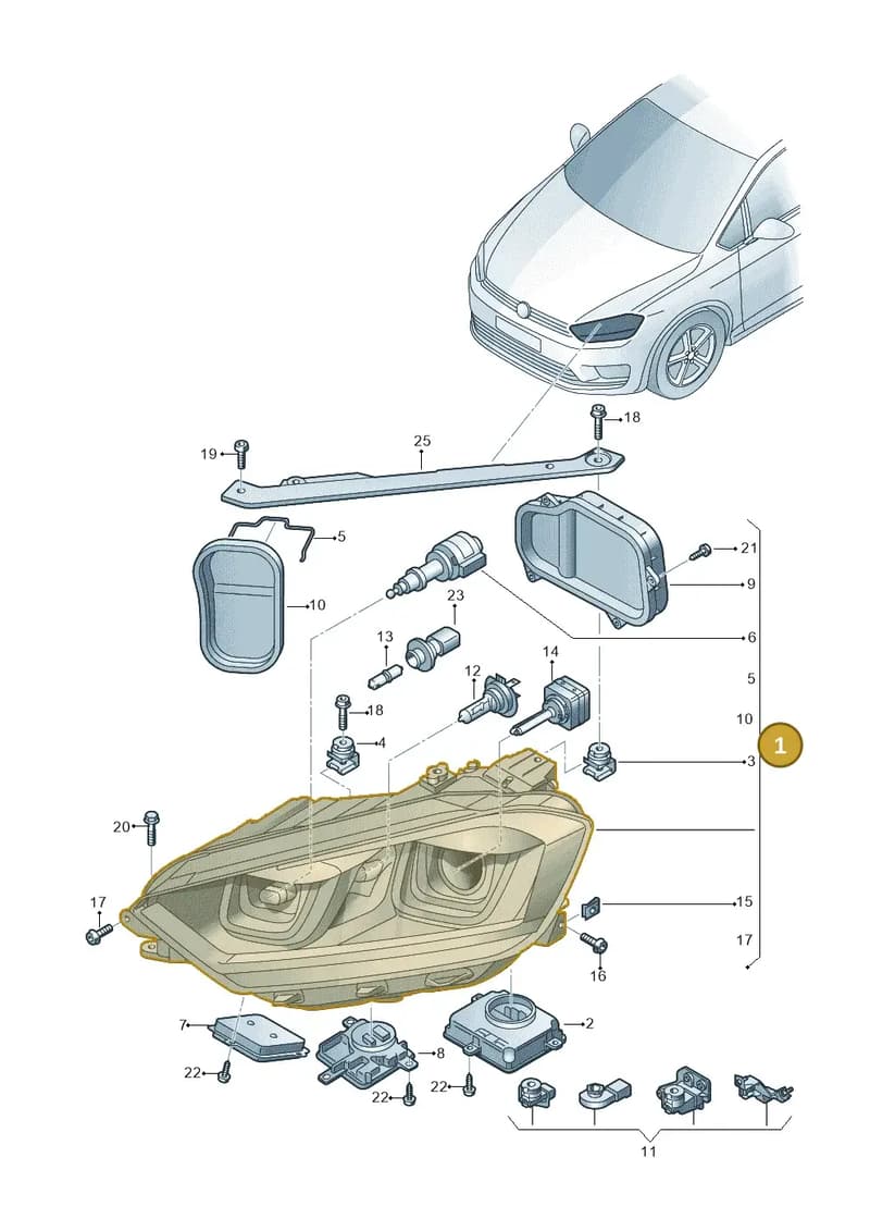 518941753B — Volkswagen Golf Sportsvan (2014-2020) diagram 780941200, position 1
