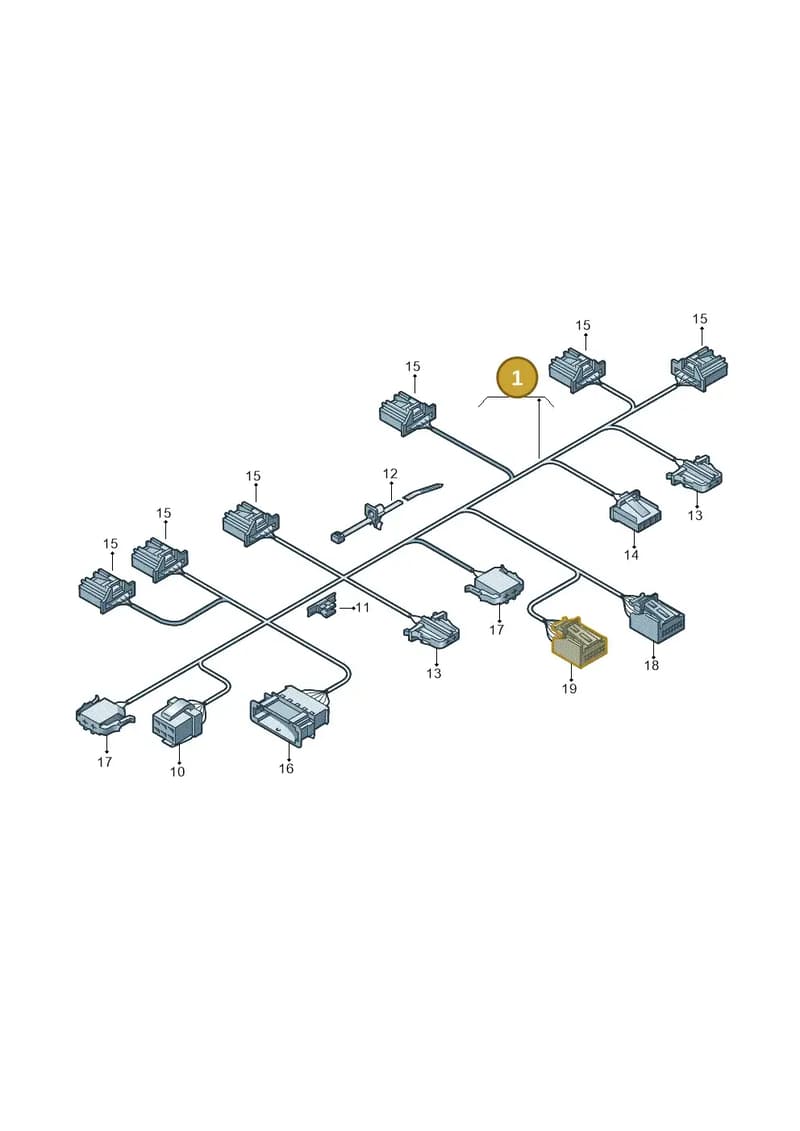 561971566B — Volkswagen New Passat (2011-2015) diagram 460972500, position 1