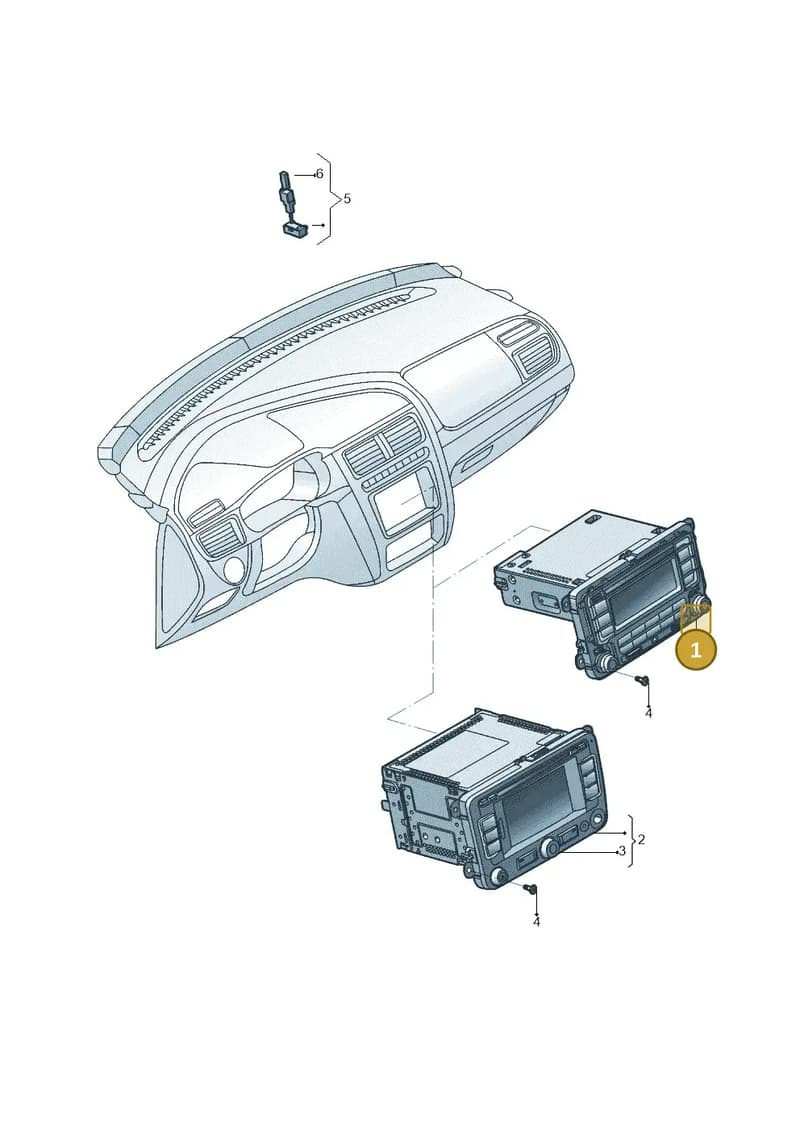 5C0035680FX — Volkswagen Spacefox (2014-2019) diagram 799035000, position 1