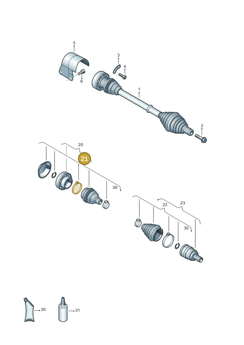 5C0498201 — Volkswagen Beetle (2016-2019) diagram 884407200, position 21