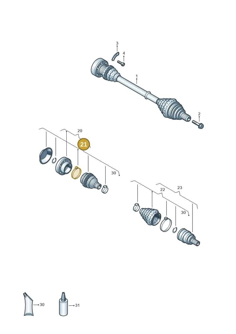 5C0498201 — Volkswagen Beetle (2016-2019) diagram 894407200, position 21