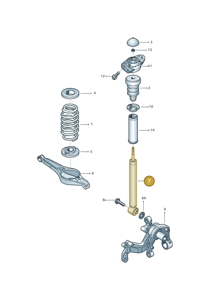 5C0513029D — Volkswagen Jetta 2.0 (2015-2015) diagram 880511010, position 7