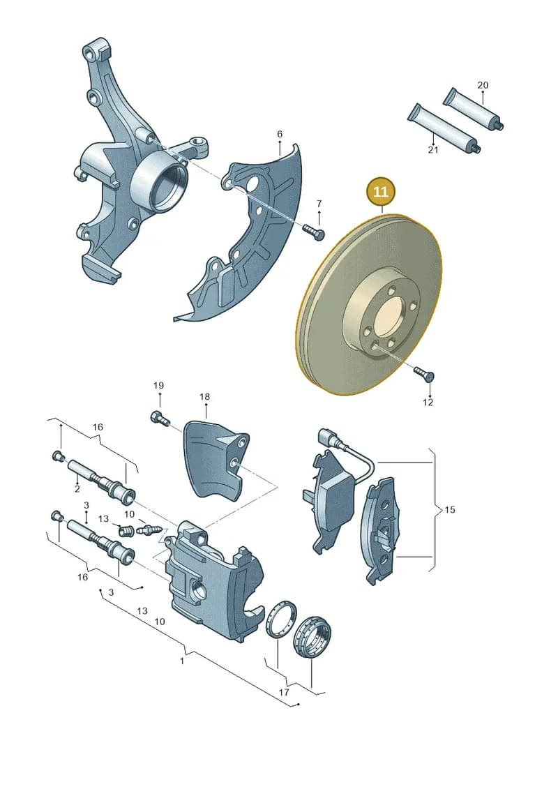 5C0615301C — Volkswagen Beetle Cabriolet (2016-2019) diagram 253615160, position 11