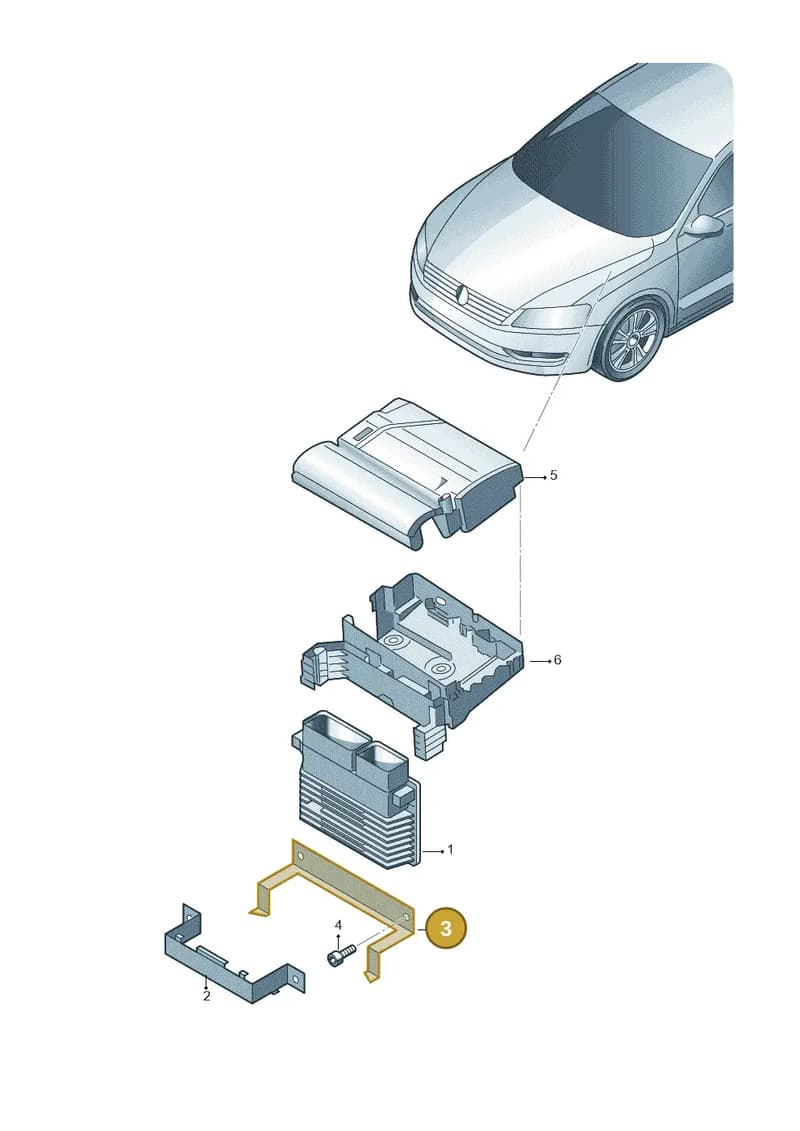 5C0907269A — Volkswagen New Passat (2011-2015) diagram 691906220, position 3