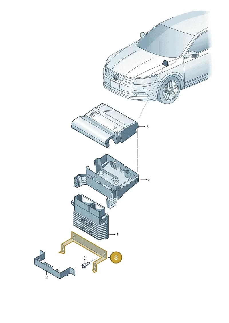 5C0907269A — Volkswagen New Passat (2015-2022) diagram 868906200, position 3