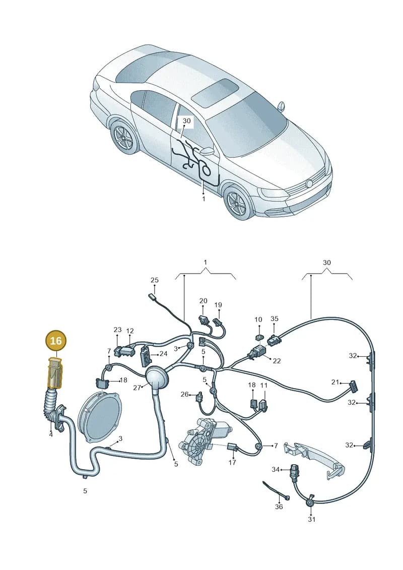 5C0937702 — Volkswagen Jetta 2.0 (2015-2015) diagram 789972330, position 16