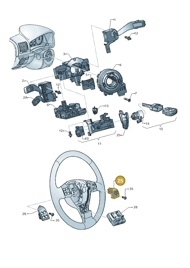 5C0959537AYQV — Volkswagen BORA-FAW "CN"          06> (2005-) diagram 449953500, position 25
