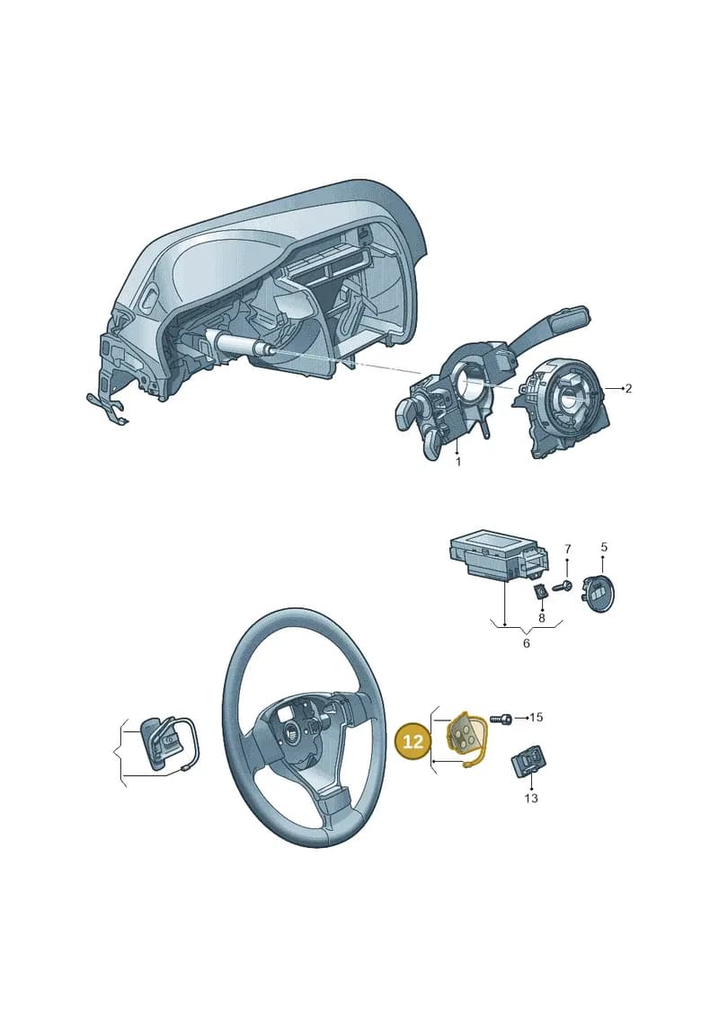 5C0959537AYQV — Volkswagen Magotan 1.4 (2011-2012) diagram 656953550, position 12