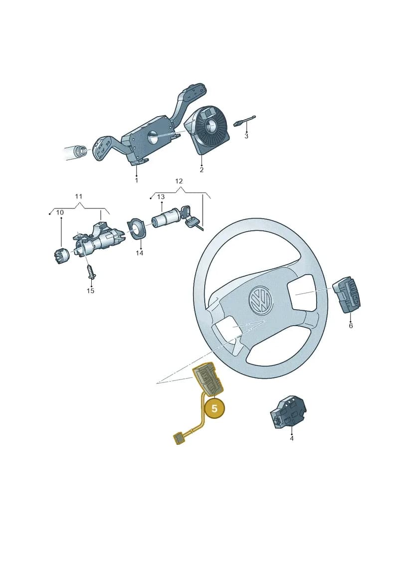 5C0959537AYQV — Volkswagen Amarok twin cab (2012-2016) diagram 683953500, position 5