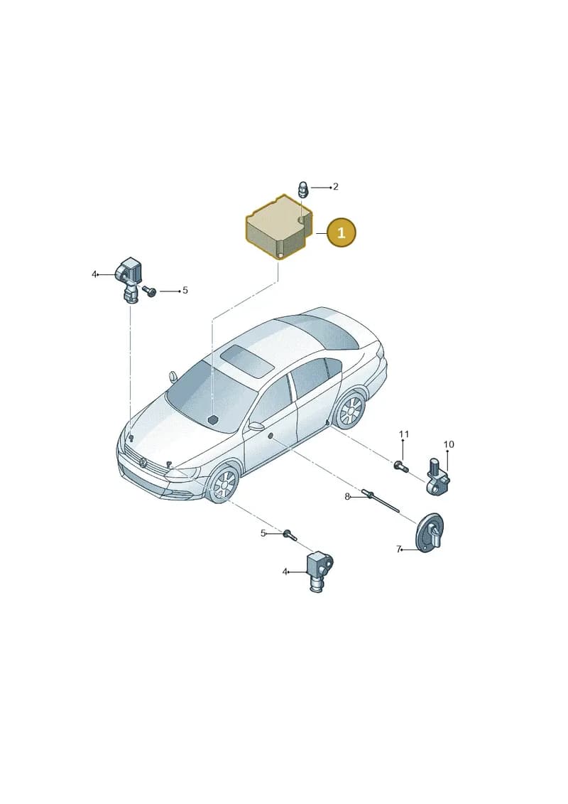 5C0959655AG0C3 — Volkswagen Jetta (2014-2017) diagram 789959300, position 1