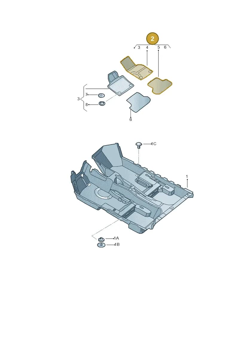 5C1863011AMEOM — Volkswagen Beetle (2016-2019) diagram 715863000, position 2