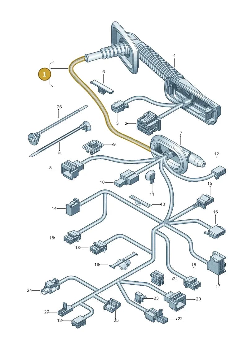 5C1971161 — Volkswagen New beetle (2011-2016) diagram 715972350, position 1