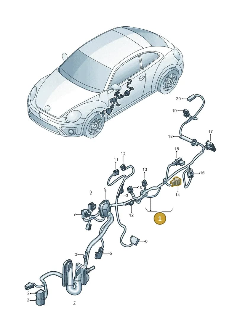 5C1971161 — Volkswagen Beetle (2016-2019) diagram 801972350, position 1