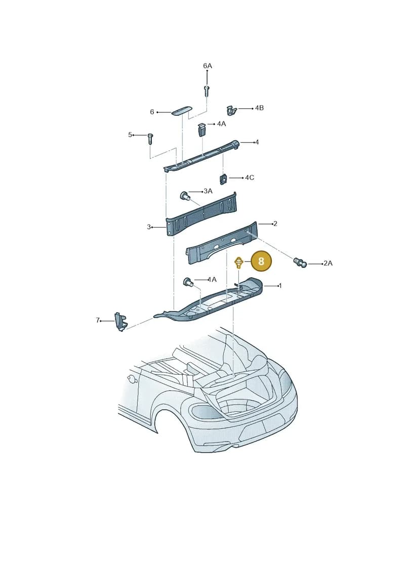 5C3871159 — Volkswagen Beetle Cabriolet (2016-2019) diagram 716863900, position 8