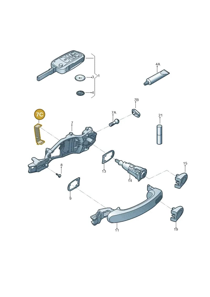 5C5837441 — Volkswagen Beetle (2016-2019) diagram 801837100, position 7C