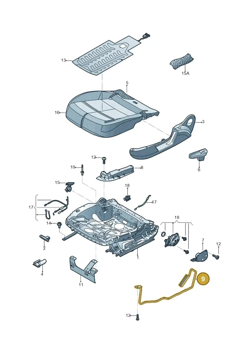 5C5881559 — Volkswagen Beetle (2016-2019) diagram 801881000, position 9