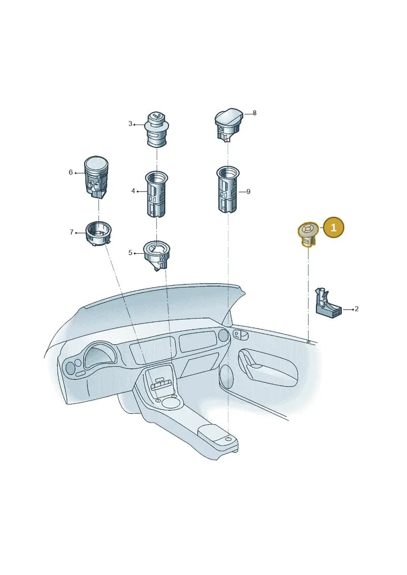 5C59192429B9 — Volkswagen Beetle (2016-2019) diagram 801919200, position 1