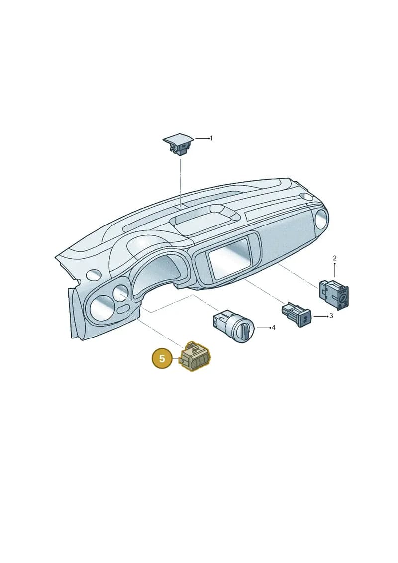 5C5941533GWHS — Volkswagen Beetle (2016-2019) diagram 715941500, position 5