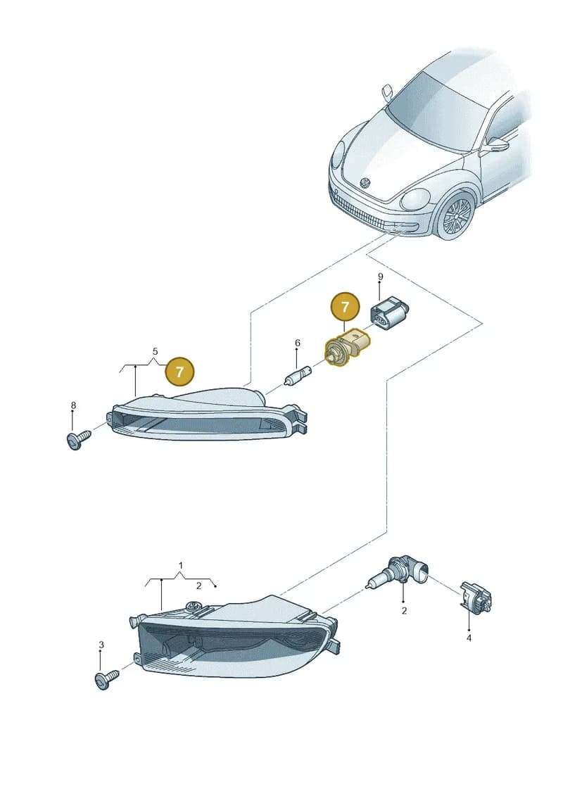 5C5953123 — Volkswagen New beetle (2011-2016) diagram 715941400, position 7