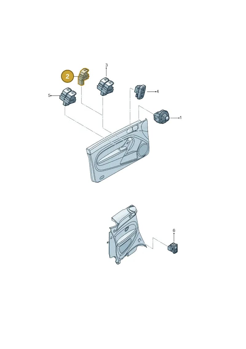 5C5959855AICX — Volkswagen Beetle Cabriolet (2016-2019) diagram 716959050, position 2